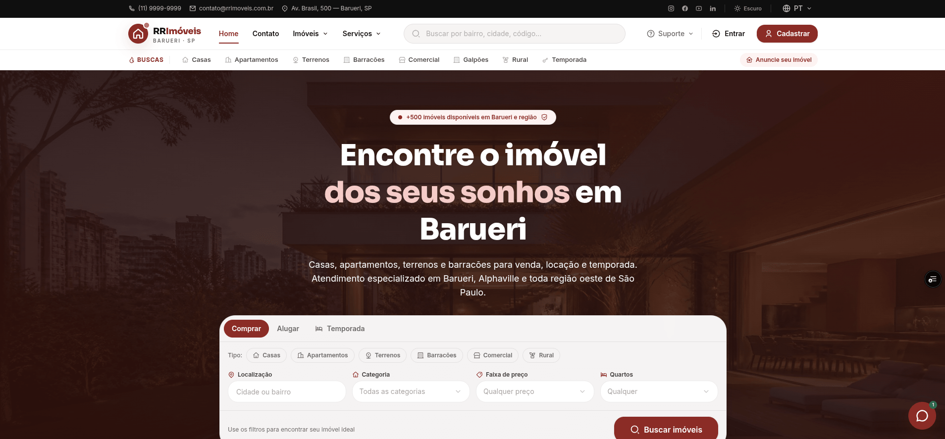 RR Imóveis Barueri — versão desktop