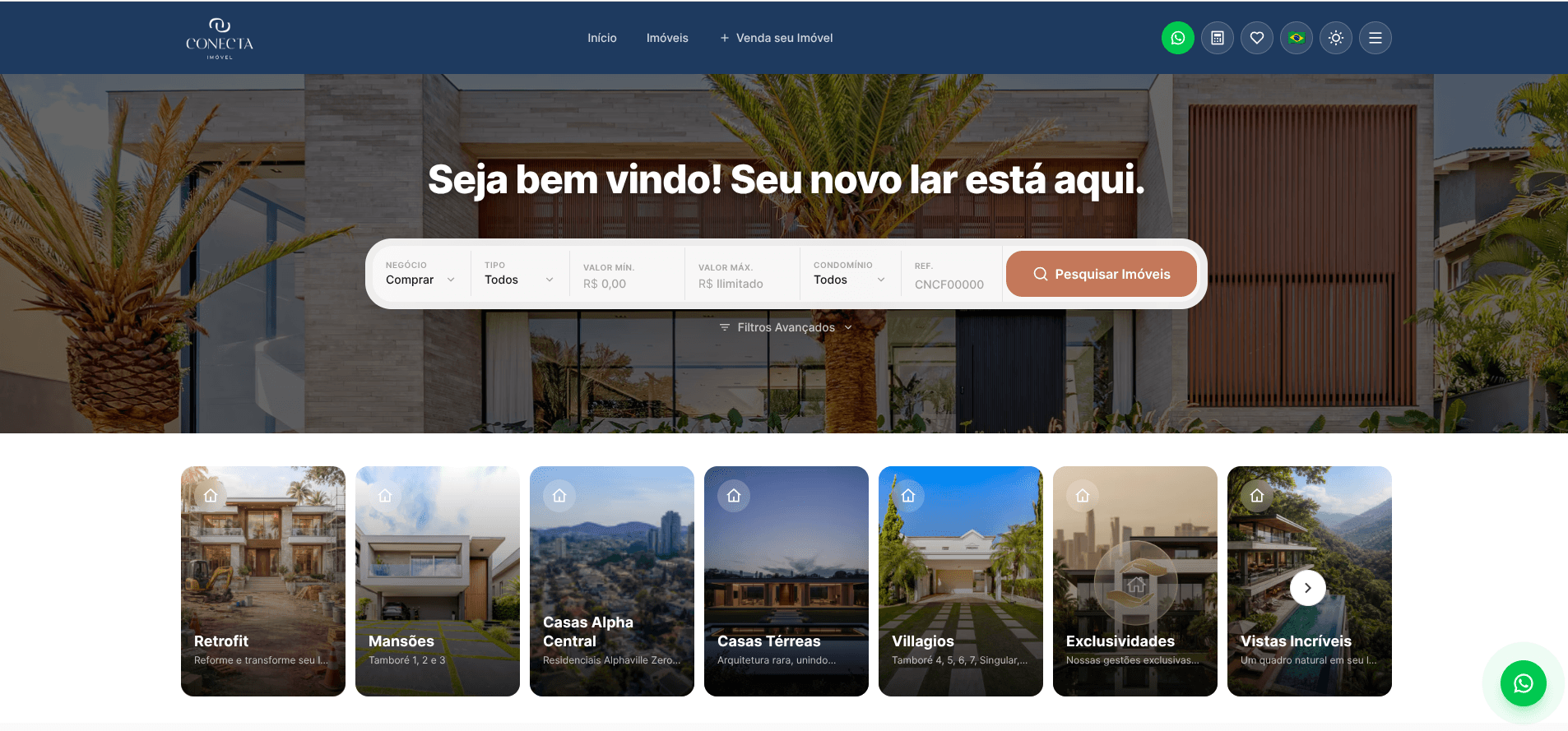 Conecta Imóvel — versão desktop