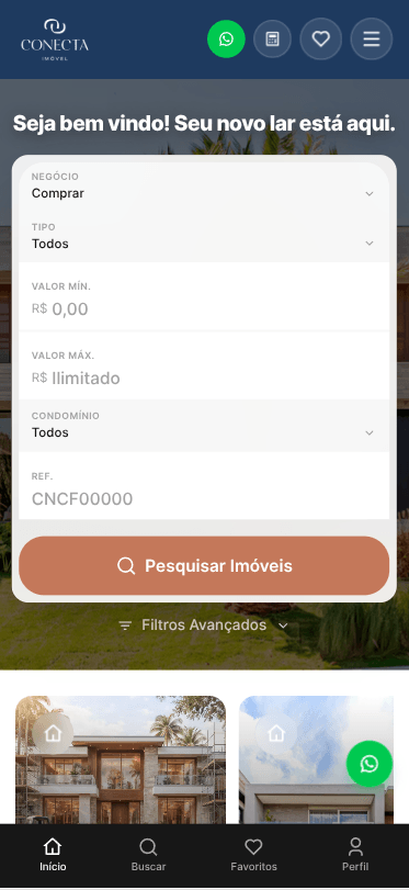 Conecta Imóvel — versão mobile