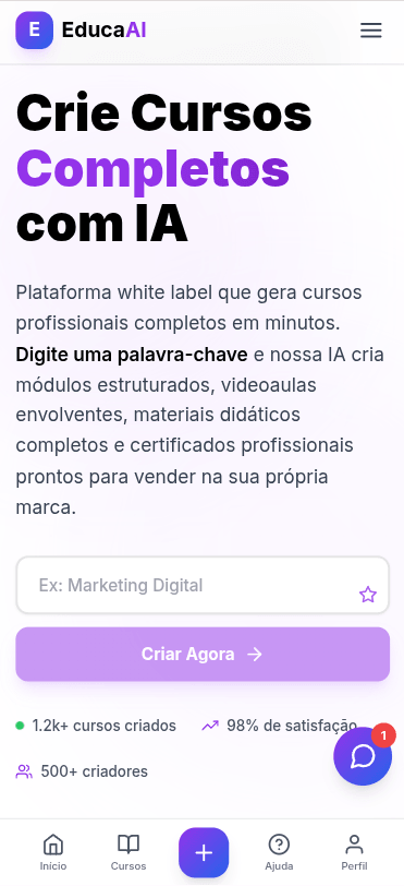EducaAI — versão mobile